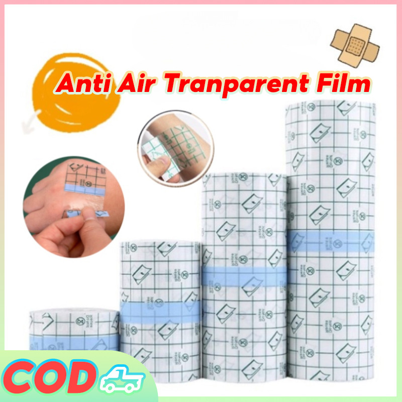 10M Plester Anti Air Tranparent Film Dressing Roll Perban Medis Film Anti Luka Plester