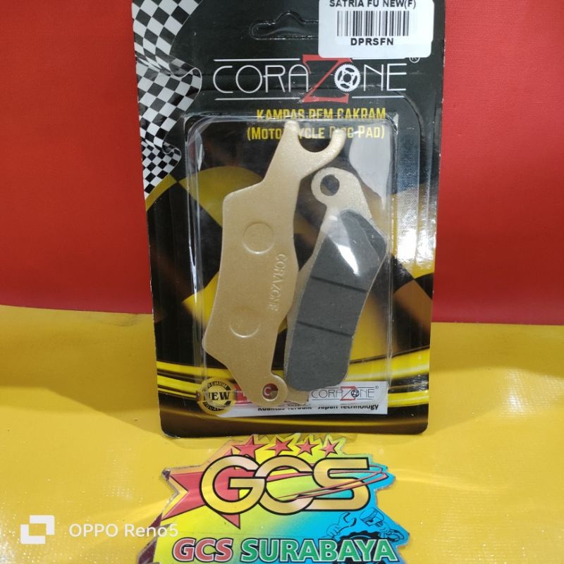 discpad RACING,kampas rem cakram RACING satria Fu 150 FI CORAZONE