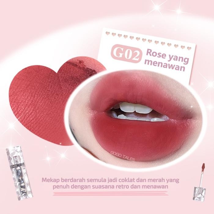promo  -「BPOM | COD I GogoTales lipmud LIP CREAM MATTE LIPSTICK LIP TINT LONG LASTING LIP & CHEEK MU