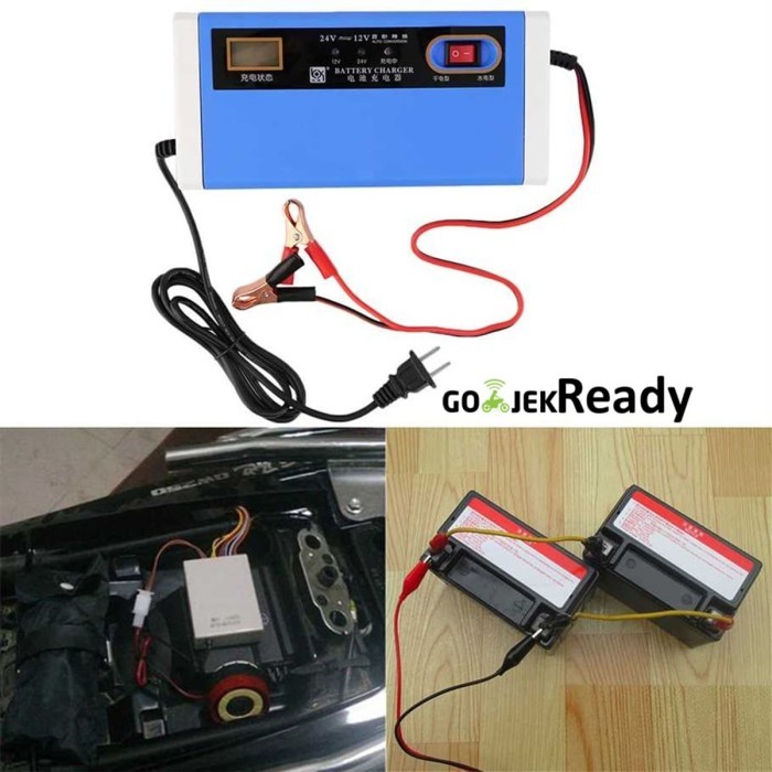 Cas Aki Otomatis / Charger Accu, Aki Kering, Basah, Mobil, Motor, 10A