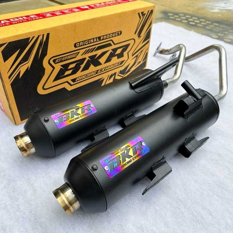 knalpot standar racing bkr moncong shijiro suara bass adem beat karbu vario 125 new beat deluxe