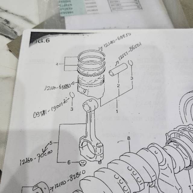 Part-cod ring piston suzuki every asli sgp