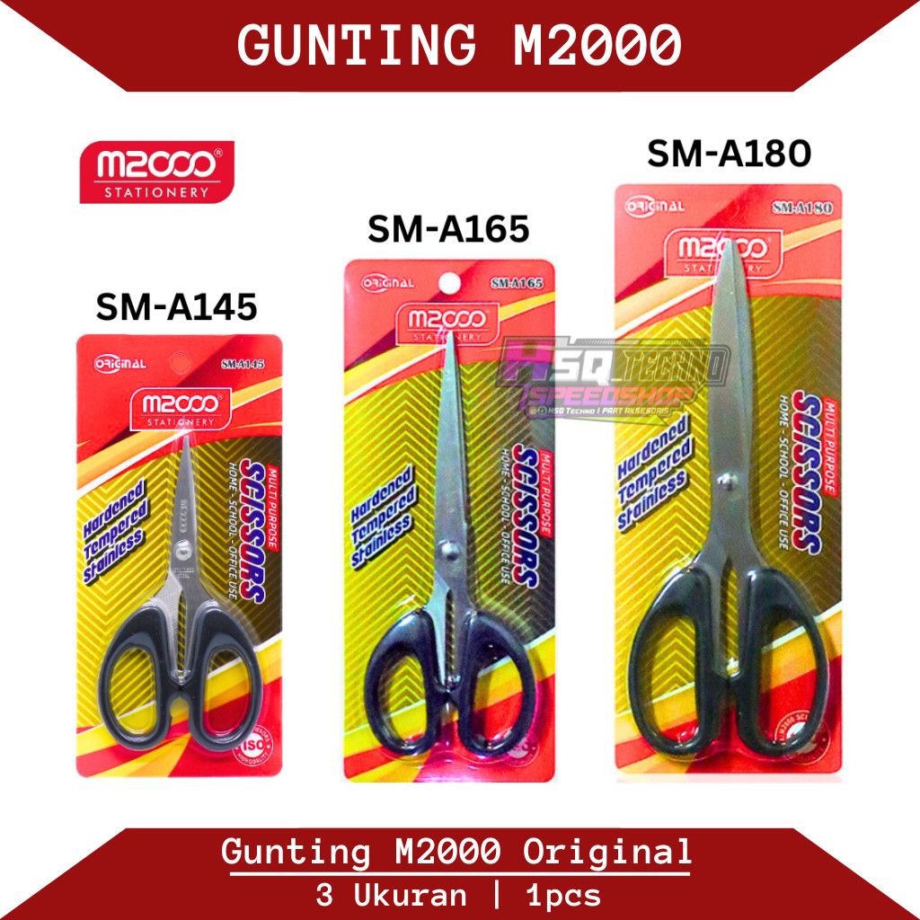 

Gunting M2000 SM-A145 SM-A165 SM-A180 Gunting Kantor Ukuran Kecil Sedang Besar Original High Quality