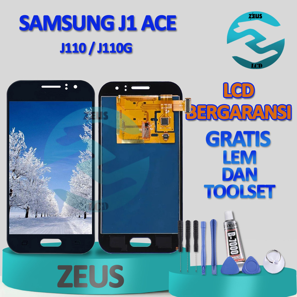 Lcd Samsung J1 Ace / Samsung J110 / Samsung J110G Fullset Gratis Obeng Set + Lem