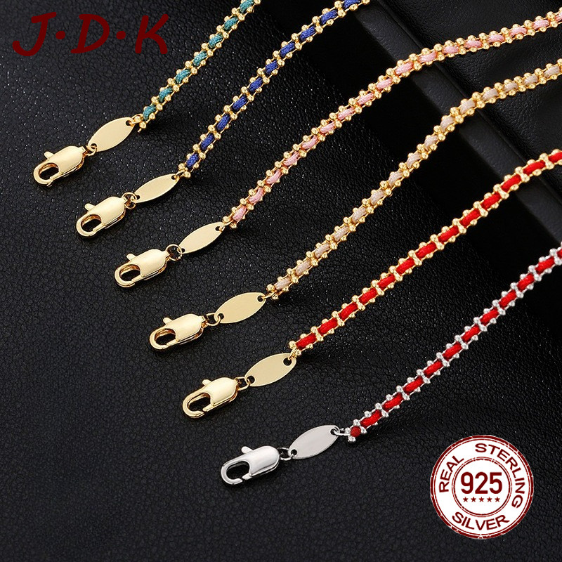 JDK Gelang Tali Merah Emas 18K Perhiasan Fashion Baru