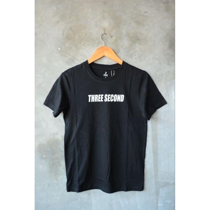 Kaos 3second Pria Hitam