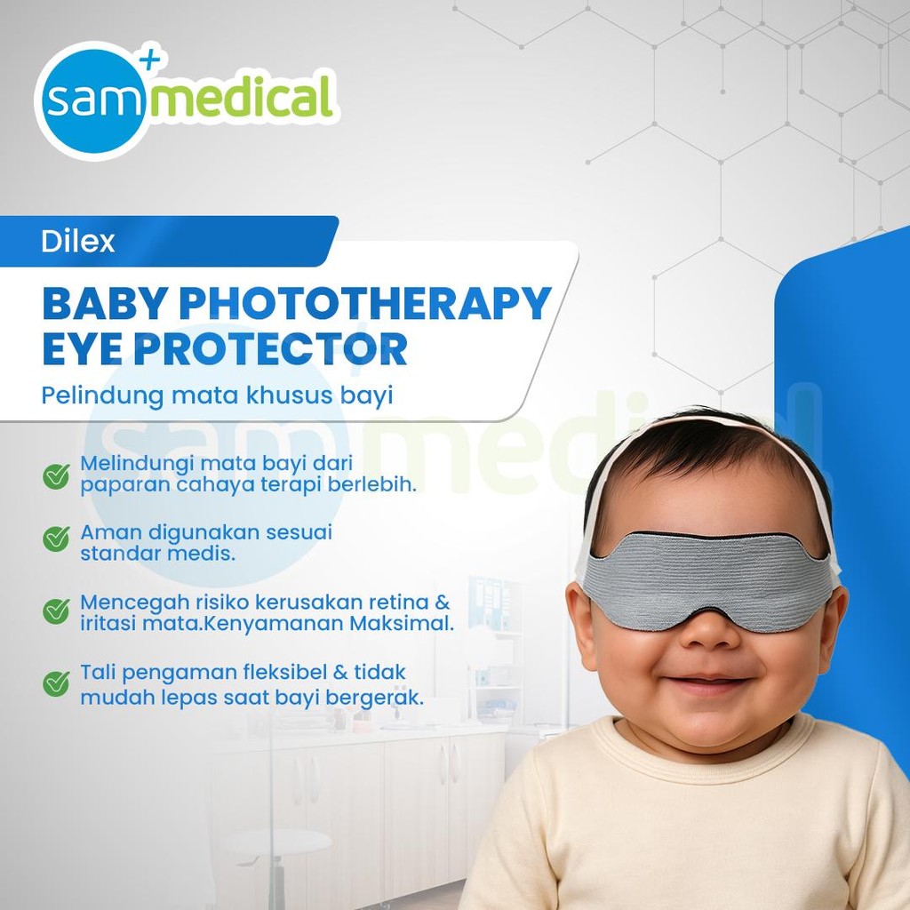 Dilex Baby Phototeraphy Eye Protector  / Pelindung Mata Bayi Khusus Untuk Terapi Cahaya Sinar Mataha