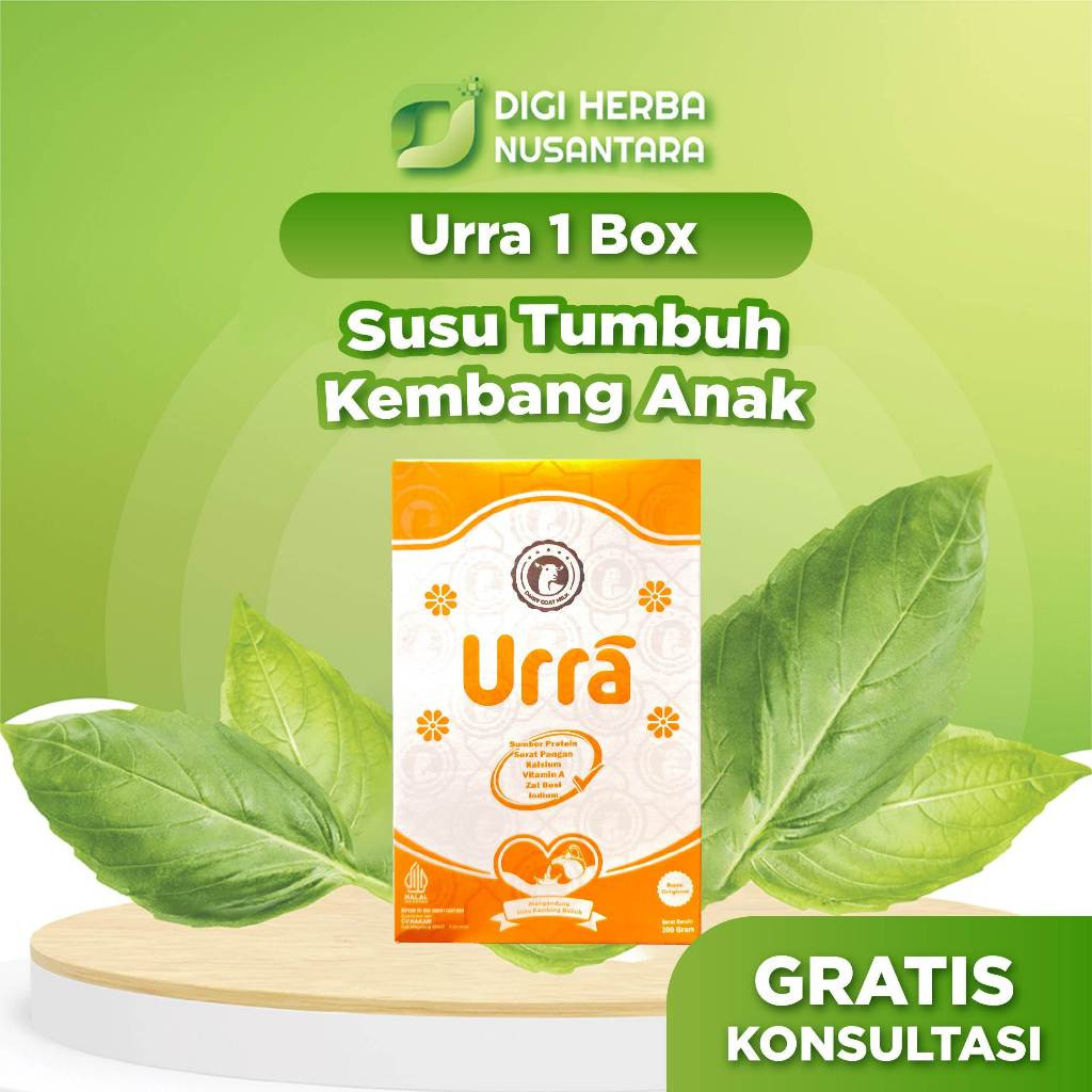 

New Susu URRA - Susu Kambing Saneen Untuk Penambah Berat Badan & Tinggi Badan Anak - 1 BoxPremium