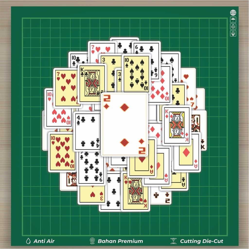 

HOT 50 PCS STIKER Stiker Kartu Poker V11 Stiker Fashion Cars Decal Dingin Kartu Album Custom Vinyl Anti Air- Sticker Aesthetic Buku Journal Koper Casing HP Tablet Laptop Helm Motor Botol Minum