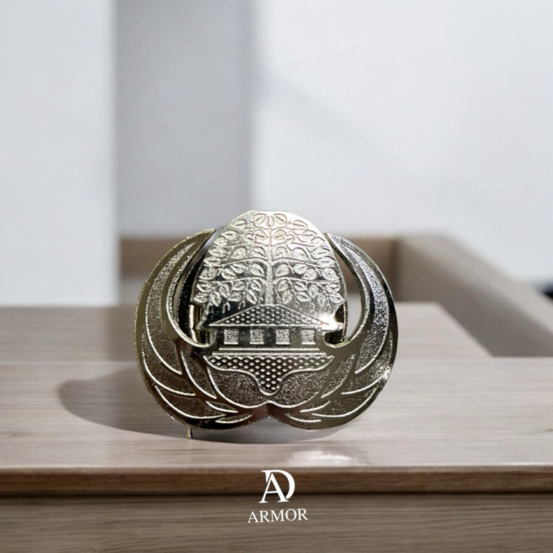 Pin korpri ASN silver magnet model sayap tertutup lencana asn korpri magnet silver