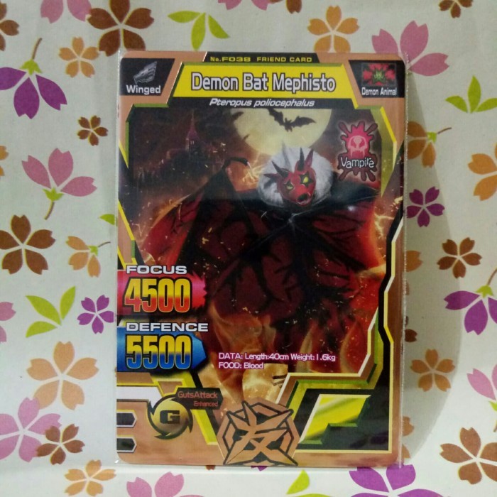 great animal kaiser friend card bronze demon bat mephisto v3
