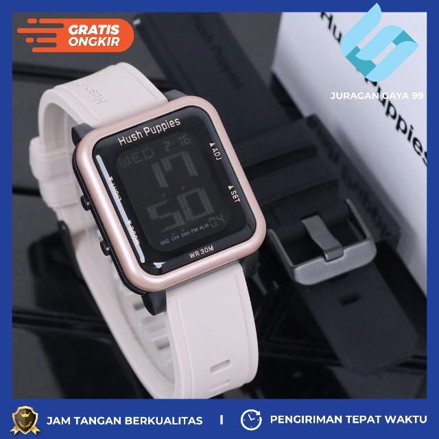 Jam Tangan Wanita Fashion Hush Puppies SL 5656 LED Touch Watch - Bisa Bayar Ditempat - COD - Murah