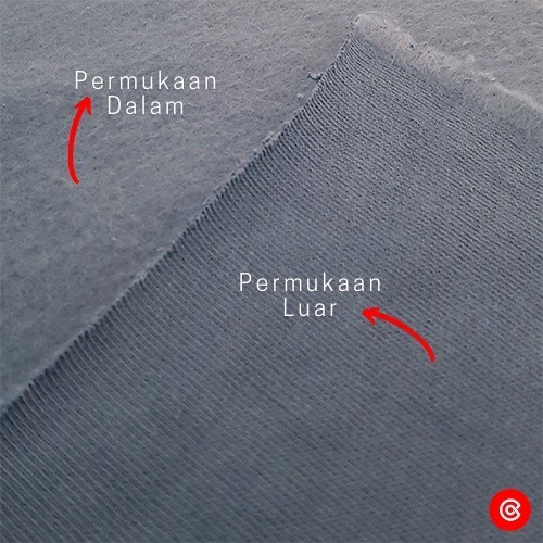 ✨LARIS✨ -Kain Fleece Cotton Combed Kiloan Bahan Jaket dan Sweater Hoodie per Kg - Maroon, 500g Kain 