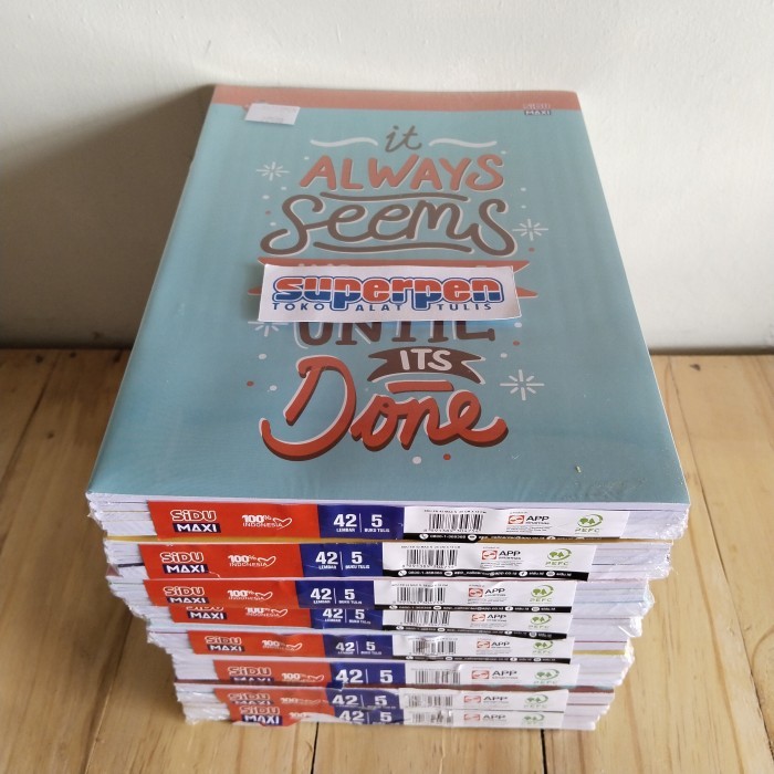 

Buku Tulis Sidu Maxi 42 lembar 1 Pack