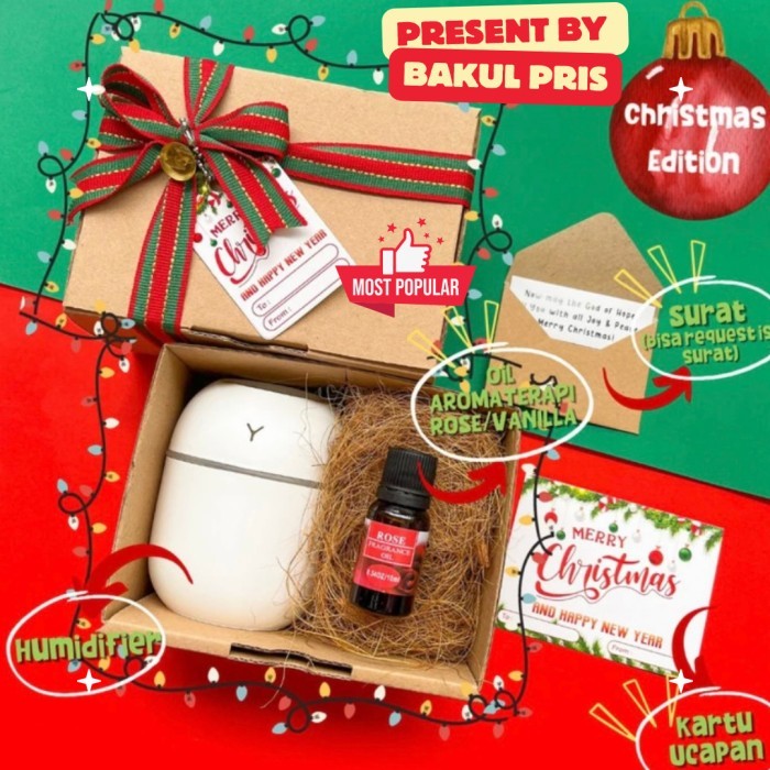 

Hampers natal 2024 | Christmas hampers | Christmas Gift Humidifier - Reguler, Rose