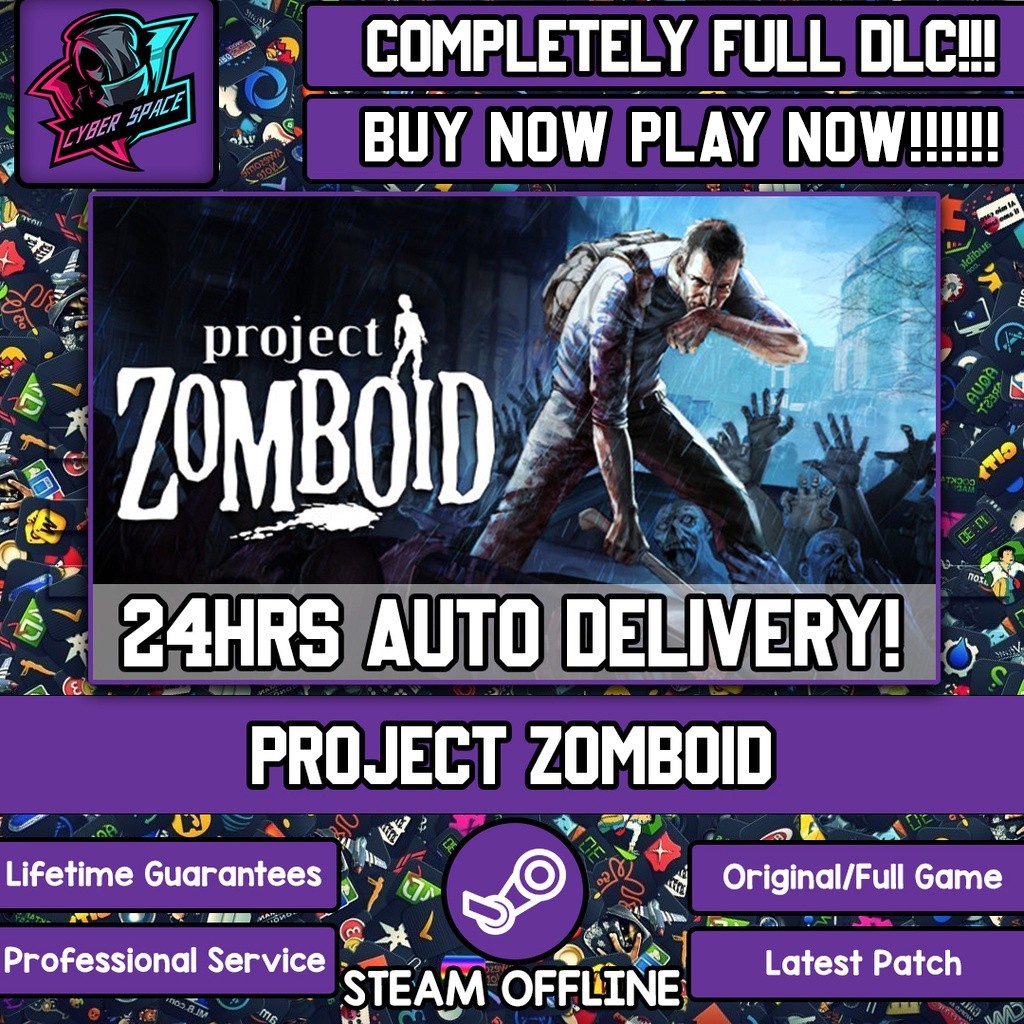 PROJECT ZOMBOID [Auto Delivery] [Steam Offline] [Full DLC] Cyber Space PC Game