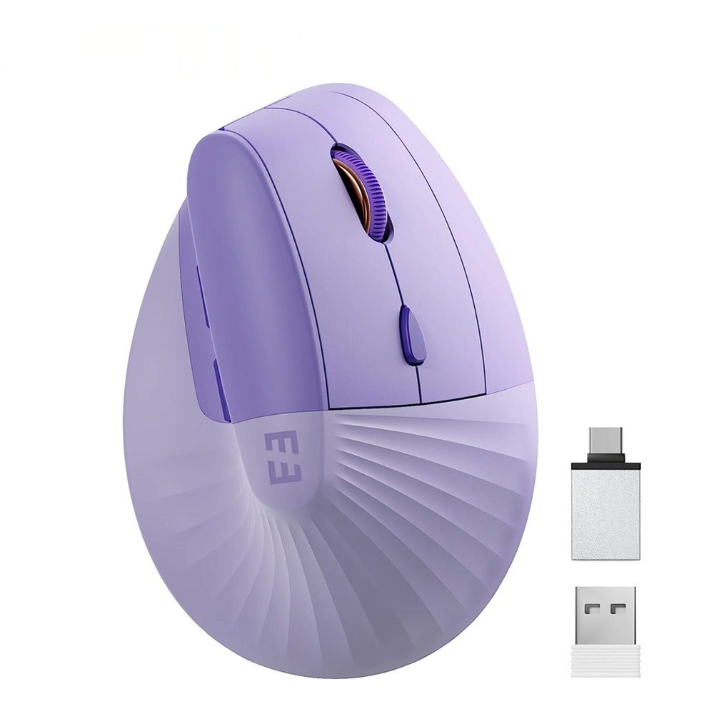 

Vertical Wireless Mouse Type C Rechargeable Ergonomic USB & Type C Mice for Laptop Laptop PC MacBook Windows Android