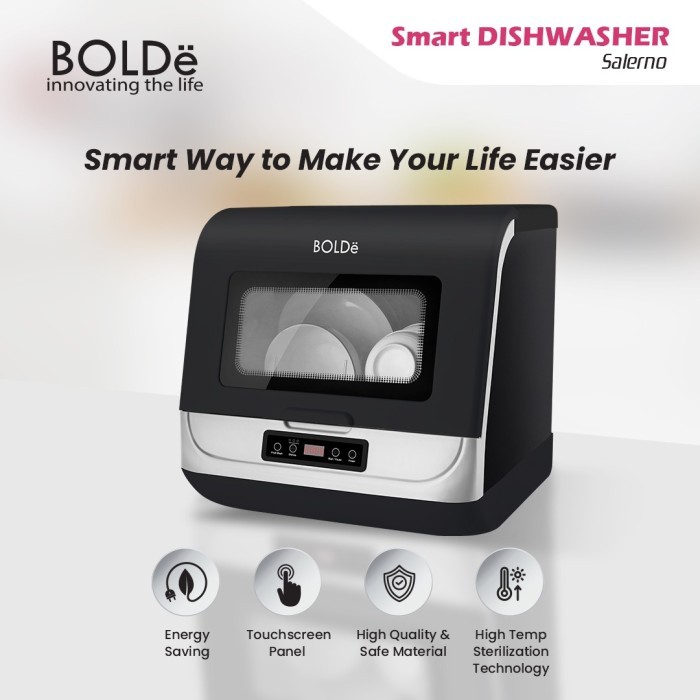 BOLDE Smart Dishwasher Salerno (Mesin Pencuci Piring Otomatis)