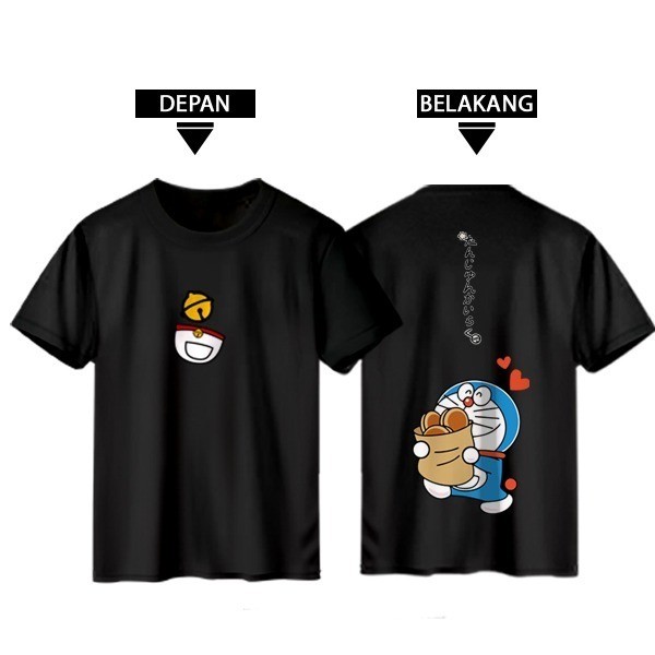 Kaos Couple Keluarga Cewek Cowok Anak Motif Doraemon Lucu viral