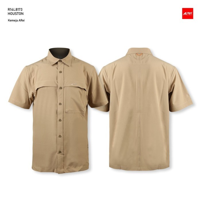 Kemeja Pendek Pria Houston Arei Outdoorgear - Navy, XL