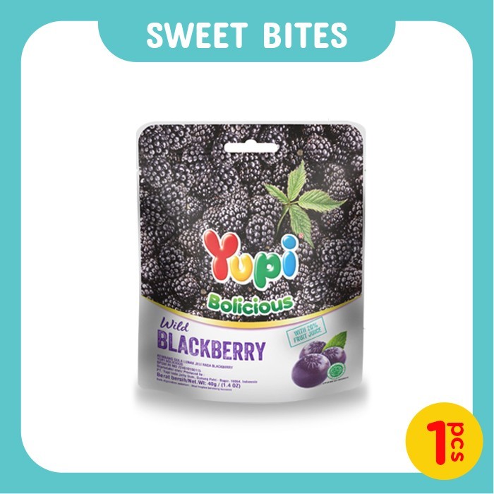 

Yupi Bolicious Blackberry 40 Gr