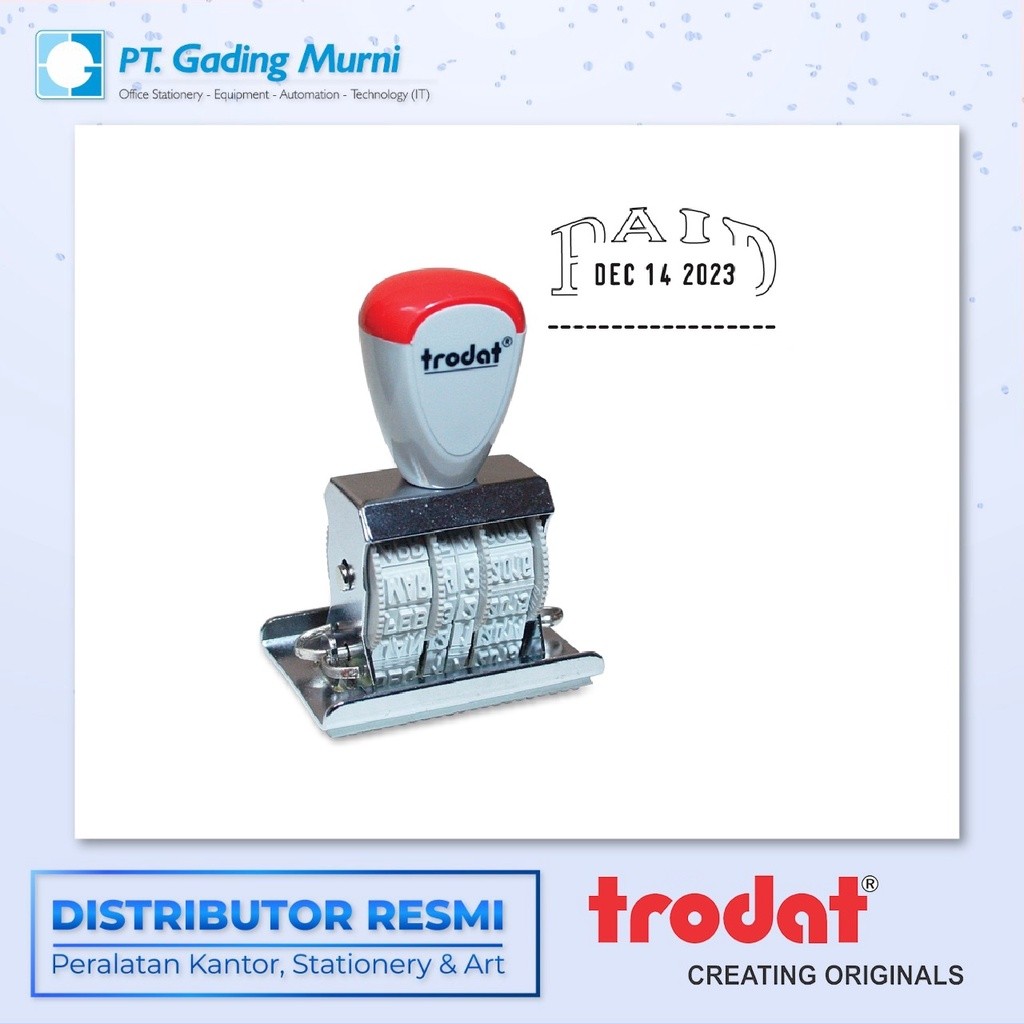 

Trodat Stempel Paid Tanggal 2210 L2