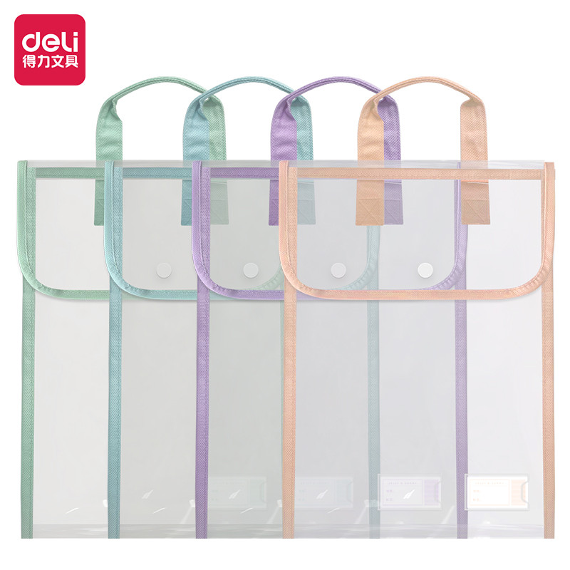 

Expanding File / Document Bag A4 Deli Transparant - PP110