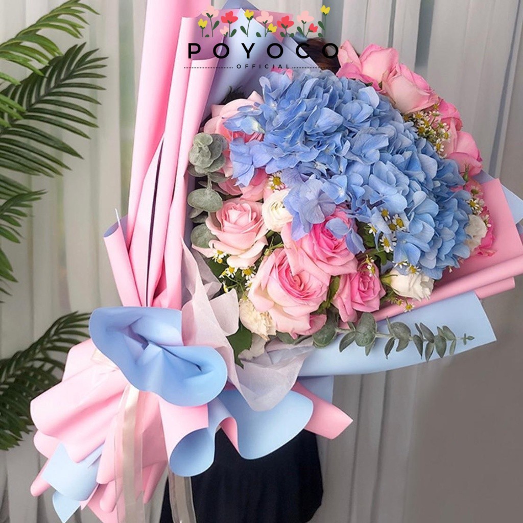 

POYOCO - (5 LEMBAR) - FL4 OYA SMALL 38.5*45cm Kertas Bunga Buket Dua Warna Bi Color/Kertas Buket Bunga Florist Cellophane