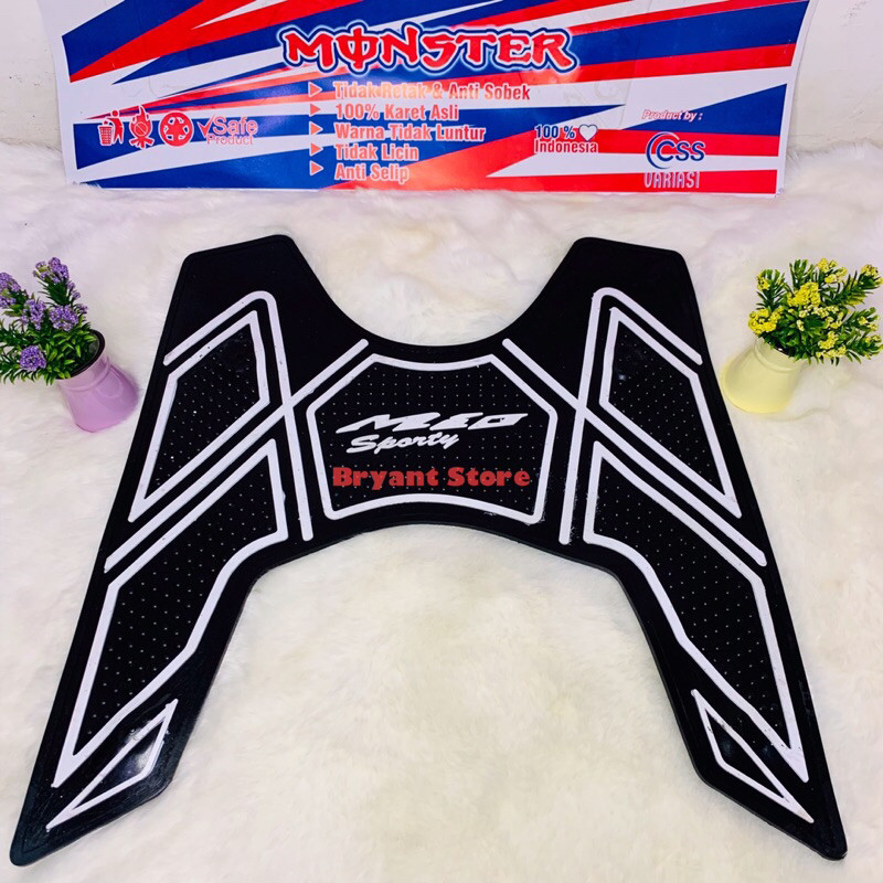 KARPET PIJAKAN KAKI ALAS KAKI ATAU TATAKAN KAKI MOTOR MIO SPORTY MIO LAMA MIO SMILE MIO SOUL KARBU L