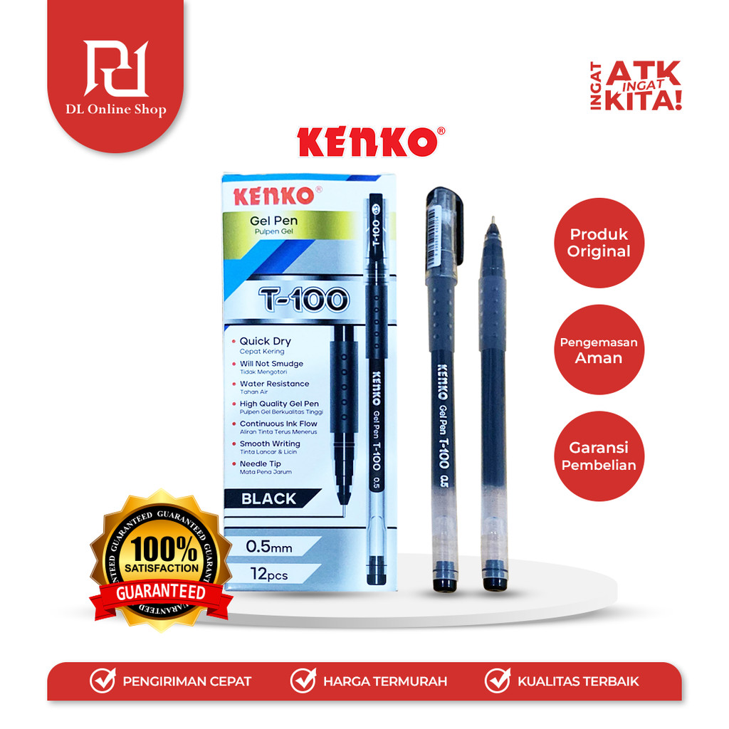 

KENKO PULPEN GEL/ GEL PEN T-100 (1LSN/ 12PCS)