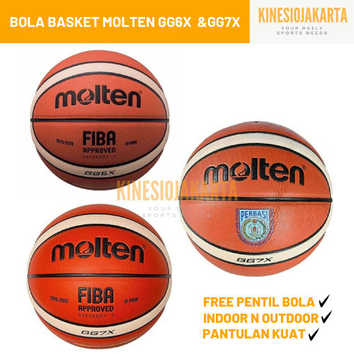 MOLTEN BOLA BASKET MOLTEN GG6X / GG7X OFFICIAL BALL SIZE 6 & 7