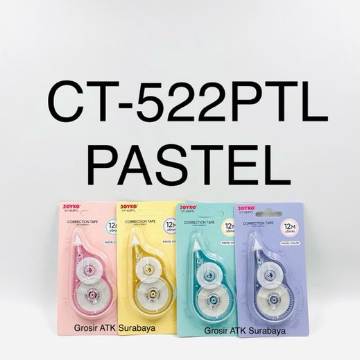 

( StaWorld / DAPAT 1 TIPX ) Tip-Ex Kertas / Correction Tape Pastel Joyko CT-522PTL