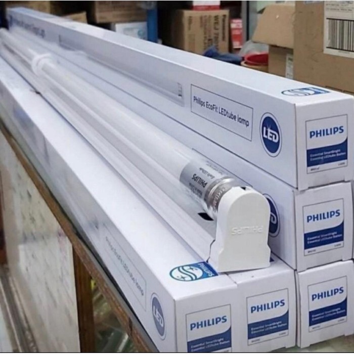 Philips TL led 16 watt set BN015c lampu neon led t8 16w 120cm putih - tanpa bubble