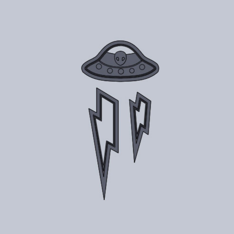 

Clay Cutter | Space Alien UFO | Polymer Clay Cutters | Earring | Jewellery Cutters