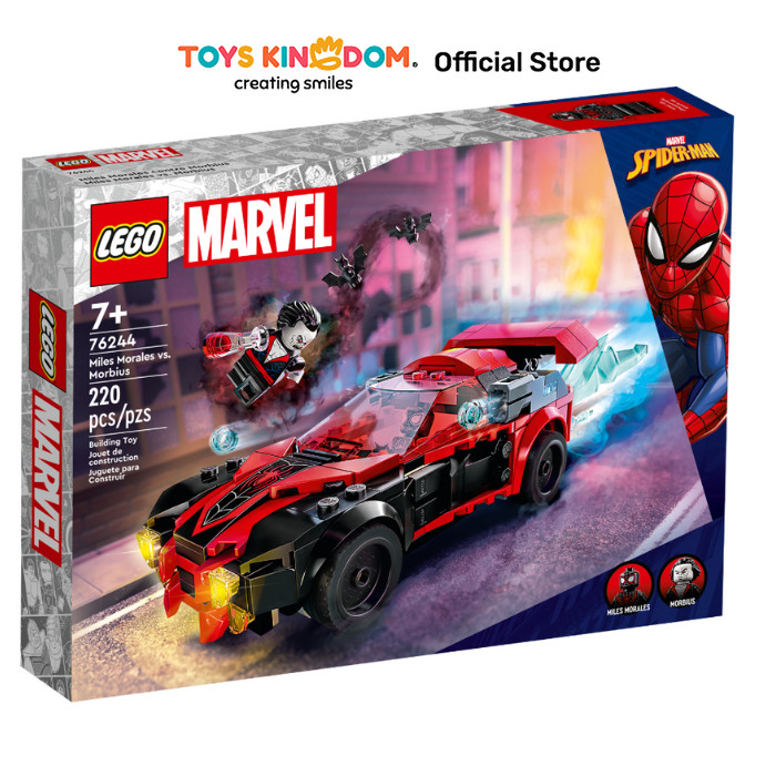 Toys Kingdom Lego Marvel Miles Morales Vs Morbius 76244 Kids Toy Toys Bricks Set Mainan Menyusun Bal