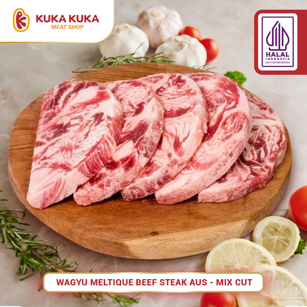 

Wagyu Meltique Beef Steak AUS - Mix Cut Steak 1 Kg