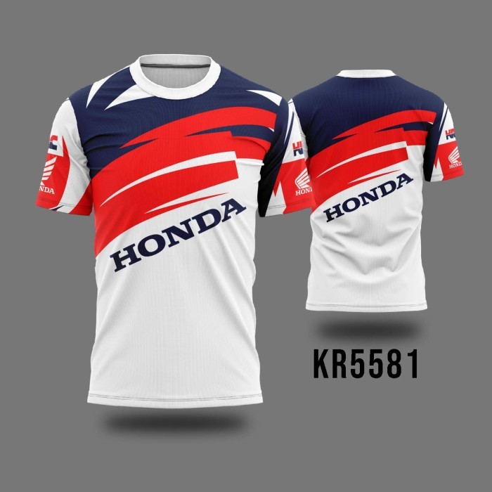 Kaos Jersey Honda HRC 90s Racing Vintage