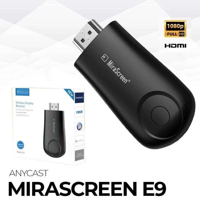 MiraScreen E9 HD TV Stick Wireless Display Dongle 2.4G
