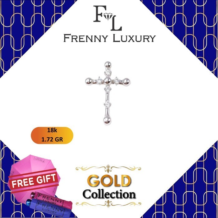 Liontin Emas White Gold Sandra Dewi Bola Mata 18K