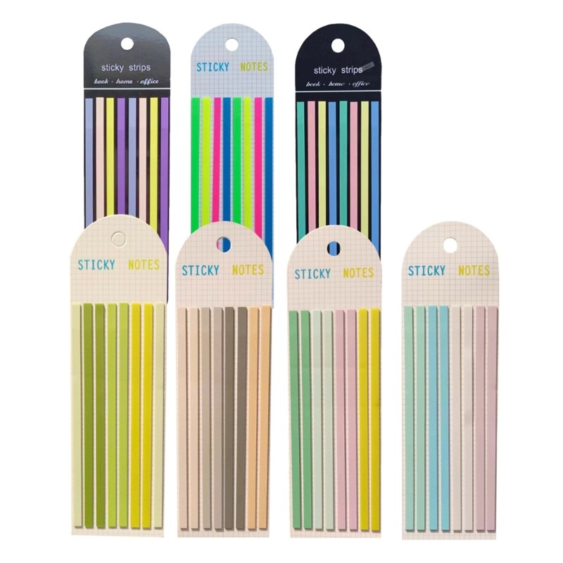 

Colored Index Tabs Long Page-Markers Sticky Index Tabs Strips-Memo Note Tabs Translucent Sticky Notes School Supplies