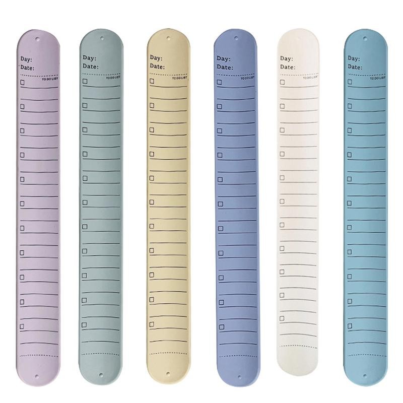 

Silicone Reminder Bracelet Silicone Slap Bracelets Erasable To Do List Wrist Notepad Silicone Nurse Notepad Reusable Waterproof