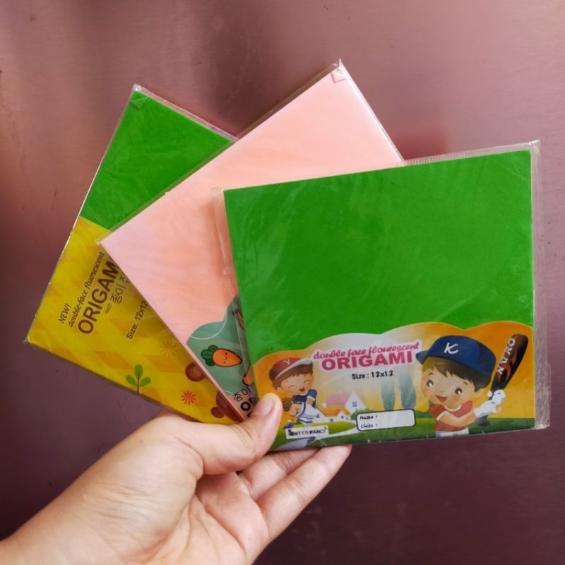 

‼️WAJIB BACA DISKRIPSI ‼️ ORIGAMI / KERTAS LIPAT REJECT 12X12 - RANDOM