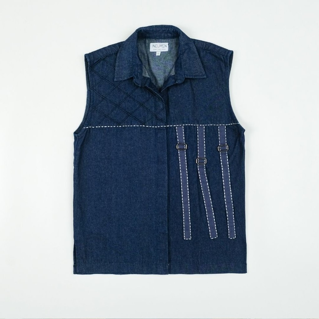 NEU MEN  Vest Pria Nightsky Vest Pria soft denim Premium