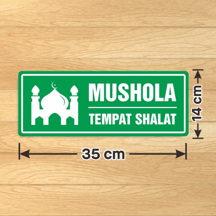 

Stiker Sign Vinyl Marka Mushola Tempat Shalat Sticker Tahan Air Masjid