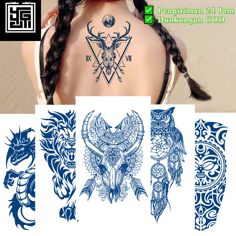 

[K.Anissa] Pengiriman 24 Jam ✅ Tato Temporer Sticker Tato Temporer Tahan Lama 15 Hari Tato Temporer Anti Air | 11*18CM A Variety of Exquisite Patterns To Choose From