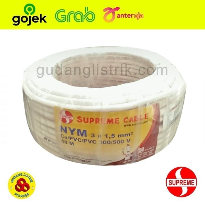 LLB99 SUPREME KABEL NYM 3X1.5MM 50 METER / Kabel NYM 3 X 1.5MM @50M SUPREME