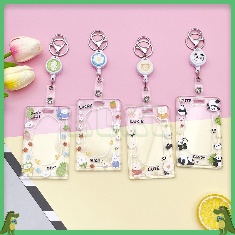 ✨ KLKL ✨ Gantungan Id Card Tempat Kartu Id Card Id Card Holder Aesthetic Agress Id Tali Id Card Cust