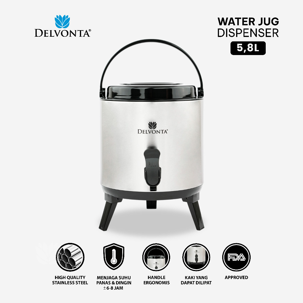 NEW DELVONTA WATER JUG 5.8L