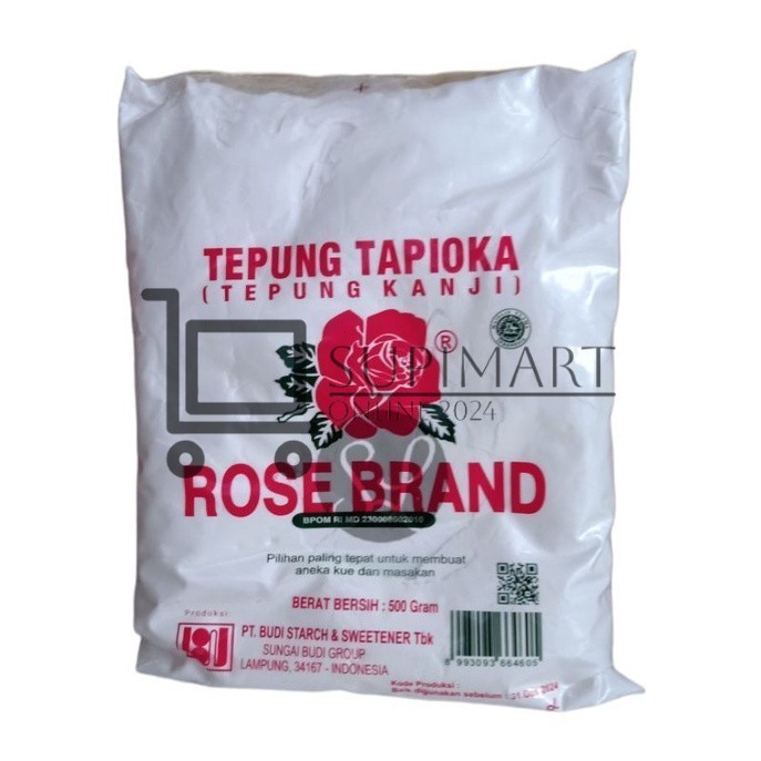 

Tepung Tapioka Rose Brand 500 Gram / Tepung Kanji Tapioka 500gr