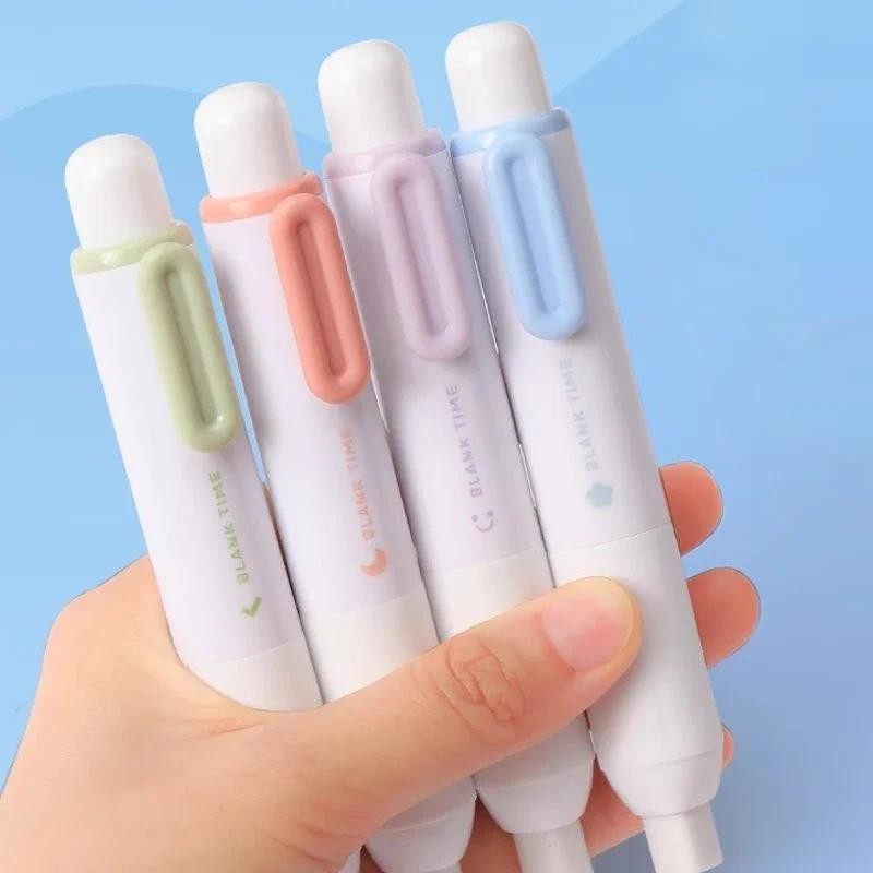 

Kawaii Automatic Pencil Erasers Cute Press Type Retractable Erasers for School Correction Tool Kawaii Stationery Office Supplies